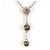 Autre Marque Collana in oro bianco 18K con diamante marrone D'oro - vista 3