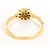 Autre Marque 18K Gelbgold-Ring mit Saphir und Diamant Golden - Ansicht 3