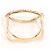 Autre Marque 18K Roségold-Ring mit braunem Zirkonia Golden - Ansicht 3
