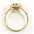 Autre Marque 18K Gelbgold-Ring mit Stein-Cameo Golden - Ansicht 2