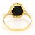 Autre Marque 18K Gelbgold-Ring mit Stein-Cameo Golden - Ansicht 3