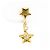 Autre Marque Orecchino a clip in oro giallo 18K con diamante D'oro