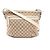 Borsa a Spalla Gucci GG Canvas Bianco Beige