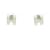 Hermès Hermes Mini Pop H Stud Earrings Silvery Cream  - view 1