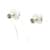 Hermès Hermes Mini Pop H Stud Earrings Silvery Cream  - view 2