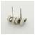 Hermès Hermes Mini Pop H Stud Earrings Silvery Cream  - view 5