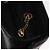 Borsa a mano VALENTINO in pelle nera e oro Auth BA12733A Nero D'oro - vista 10