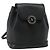 Zaino VALENTINO in pelle nero e oro Auth bs35125 D'oro