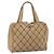 CHANEL Wild Stitch Tote Bag Leder Beige CC Auth 180632