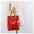 LOUIS VUITTON Bolso Monogram Vernis Reade MM Rojo Rouge M91086 LV Auth BA12808 Roja - vista 23
