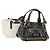 Borsa Jimmy Choo in Pelle 2 Set Nero Bianco Auth BA12856