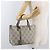 Borsa LOEWE Anagram in PVC Oro Grigio Auth bs35243 Marrone D'oro - vista 23