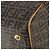 FENDI Bolsa Boston em Lona Zucca PVC Preto Marrom Autêntica 178375 - vista 17