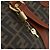 FENDI Bolsa Boston em Lona Zucca PVC Preto Marrom Autêntica 178375 - vista 21