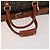 FENDI Bolsa Boston em Lona Zucca PVC Preto Marrom Autêntica 178375 - vista 8