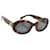 Céline Gafas de sol CELINE Triomphe de plástico Marrón Auth BA12972M Castaño