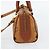 Borsa Boston Mini MCM Vicetos Logogram in PVC e pelle 2way Marrone Oro Auth 181122 D'oro - vista 4