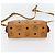 Borsa Boston Mini MCM Vicetos Logogram in PVC e pelle 2way Marrone Oro Auth 181122 D'oro - vista 5