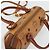 Borsa Boston Mini MCM Vicetos Logogram in PVC e pelle 2way Marrone Oro Auth 181122 D'oro - vista 6