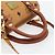 Borsa Boston Mini MCM Vicetos Logogram in PVC e pelle 2way Marrone Oro Auth 181122 D'oro - vista 7