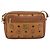 Borsa a Spalla MCM Vicetos Logogram PVC Marrone Oro Auth 181257 D'oro - vista 13