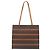 Céline Borsa Tote CELINE Macadam Canvas PVC Pelle Marrone Oro Auth 180849 D'oro - vista 13