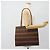 Céline Borsa Tote CELINE Macadam Canvas PVC Pelle Marrone Oro Auth 180849 D'oro - vista 22