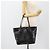 Borsa Tote Salvatore Ferragamo Gancini in vernice nera argento Auth bs35253 - vista 22