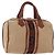 SAINT LAURENT Boston Bag Canvas Brown Auth BA12896 Marrone