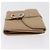 Cartera Bifold Christian Dior de cuero Beige Plata Auth 181514 - vista 3