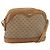 Borsa a tracolla GUCCI Micro GG Supreme PVC Beige Oro Auth ka4395 D'oro
