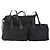CHANEL Nova bolsa Tote Travel line Nylon 3 Set Preto CC Auth BA12665
