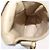 CHANEL Borsa a Spalla Matelassé con Catena in Pelle di Agnello Beige Oro CC Auth 179876A D'oro - vista 11