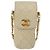 CHANEL Borsa a Spalla Matelassé con Catena in Pelle di Agnello Beige Oro CC Auth 179876A D'oro - vista 13