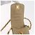 CHANEL Borsa a Spalla Matelassé con Catena in Pelle di Agnello Beige Oro CC Auth 179876A D'oro - vista 18
