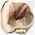 CHANEL Borsa a Spalla Matelassé con Catena in Pelle di Agnello Beige Oro CC Auth 179876A D'oro - vista 22