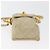 CHANEL Borsa a Spalla Matelassé con Catena in Pelle di Agnello Beige Oro CC Auth 179876A D'oro - vista 5