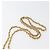 CHANEL Borsa a Spalla Matelassé con Catena in Pelle di Agnello Beige Oro CC Auth 179876A D'oro - vista 8