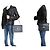 CHANEL Vintage Classic Chain Shoulder Bag Single Flap Quilted Lamb Nero - vista 12