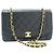 Sac à bandoulière CHANEL Diana Flap Chain en cuir d'agneau matelassé noir - vue 2