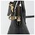 Borsa a Mano MCM Logogram Vicetos PVC 2way Nero Oro Auth 181172 D'oro - vista 9