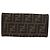 FENDI Zucca Canvas Long Wallet Schwarz Braun Auth 181538 - Ansicht 2