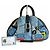 Christian Dior Miss Diorella Speedway Borsa Saddle Grande in Denim Marrone Bianco Blu Multicolore Silver hardware - vista 3