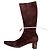 Prada Botas altas de ante marrón Castaño - vista 7