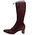 Prada Botas altas de ante marrón Castaño - vista 8