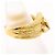 Autre Marque 18K Gelbgold-Ring mit Diamant Golden - Ansicht 4