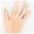 Autre Marque 18K Gelbgold-Ring mit Diamant Golden - Ansicht 7