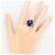 Autre Marque 18K Gelbgoldring mit Lapis Lazuli und grünem Diamanten Blau Golden - Ansicht 7