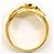 Autre Marque 18K Gelbgold-Ring mit Diamant Golden - Ansicht 3