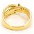 Autre Marque 18K Gelbgold-Ring mit Diamant Golden - Ansicht 4